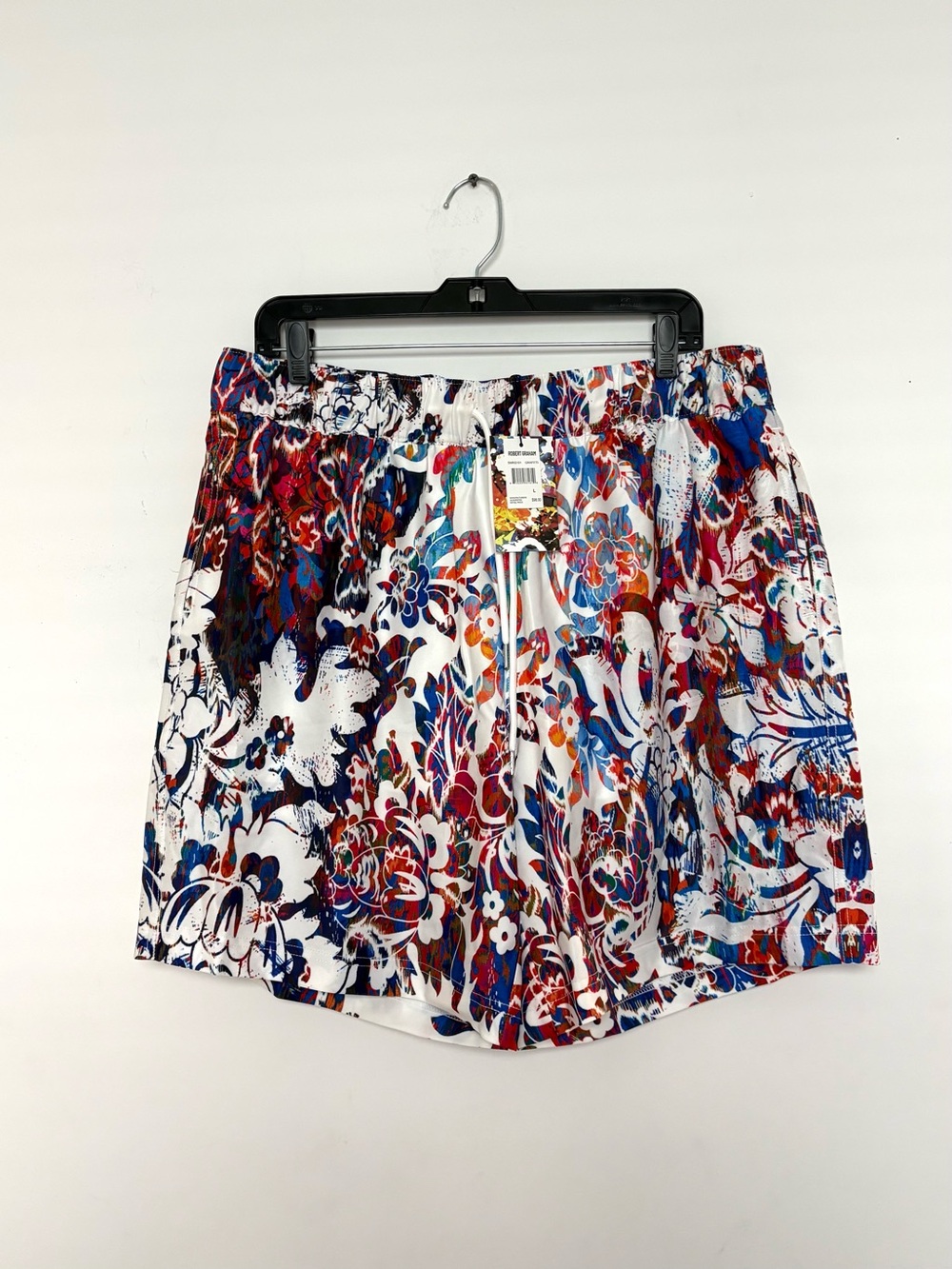 Robert Graham $98 Grafiti Men's Large Floral Paisley Swim Trunk Short Lined NWT